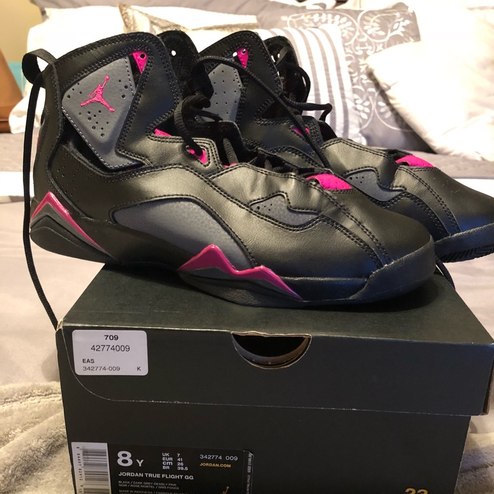 Jordan True Flight GG Black/Grey/Pink